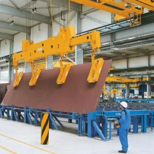 Grúa EOT del imán del control de calidad 10Ton 15Ton para la elevación de la losa de acero de la placa de acero